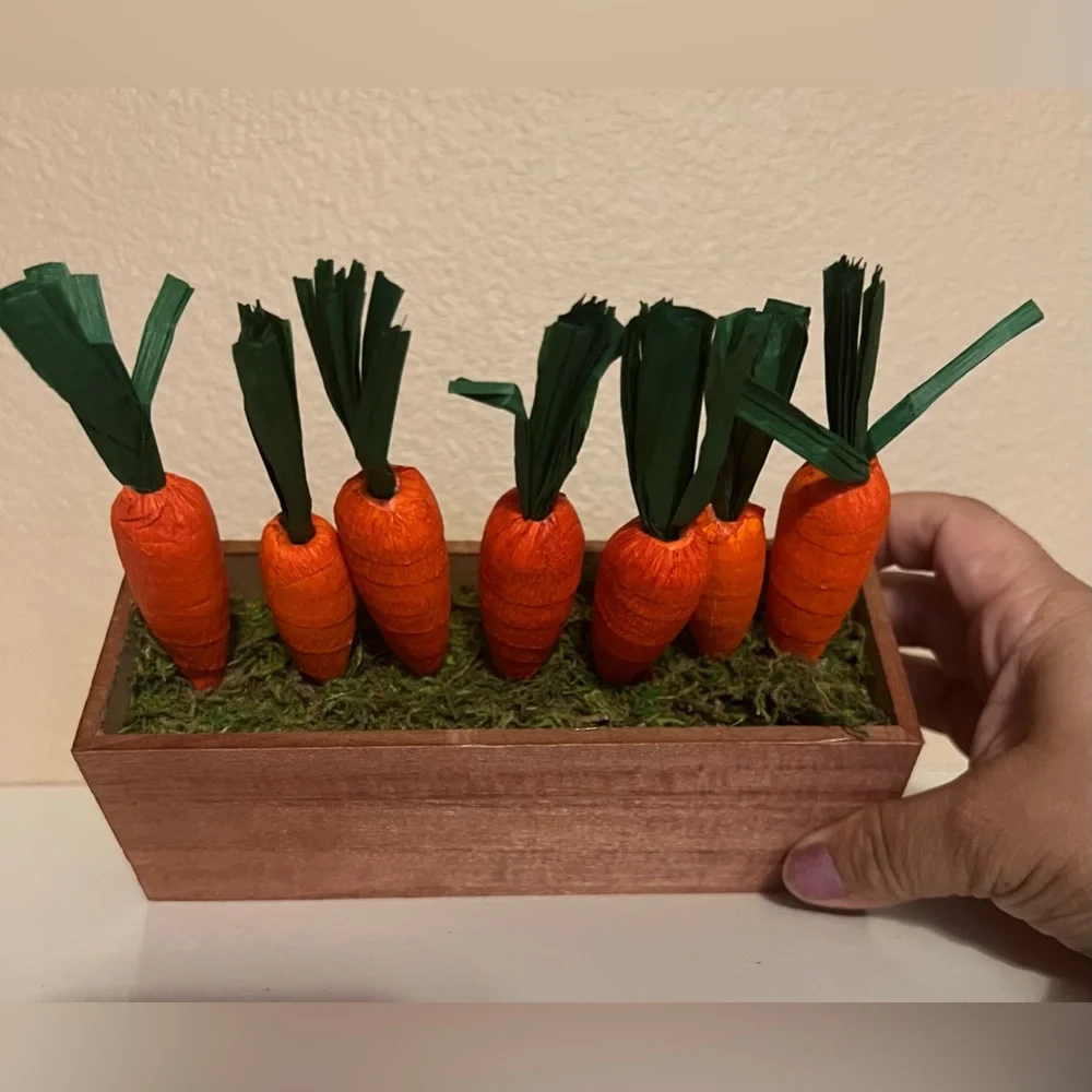 Target Potted Crepe Paper Carrots